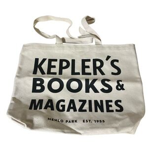 EnviroTote Bag Tote Beige Canvas Text Print Dual‎ Handles Bookish Minimalist Eco